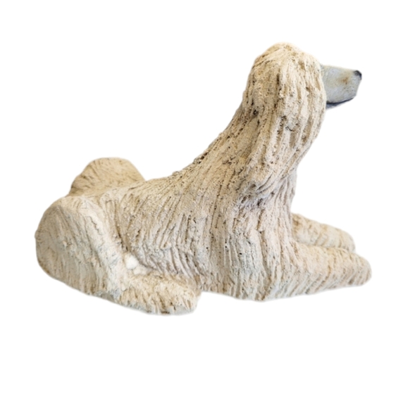 Vintage Ceramic Afghanhound Lying Down Figurine - Picture 6 of 9